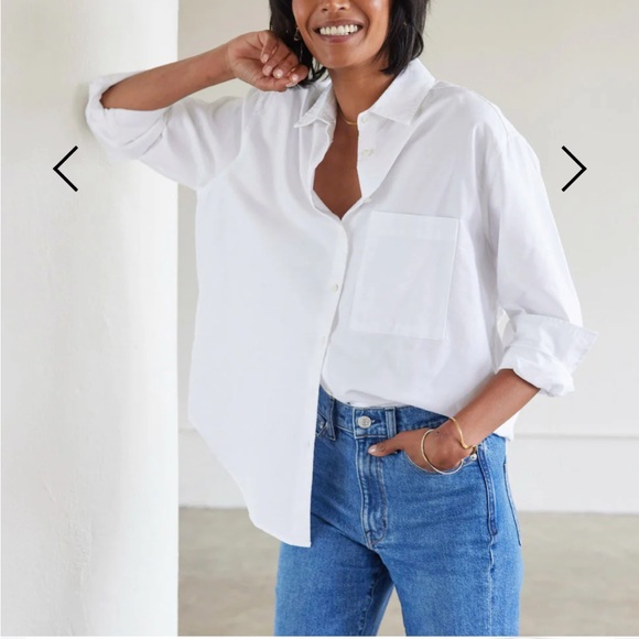 AYR the deep end blouse S oatmeal color - Picture 3 of 4